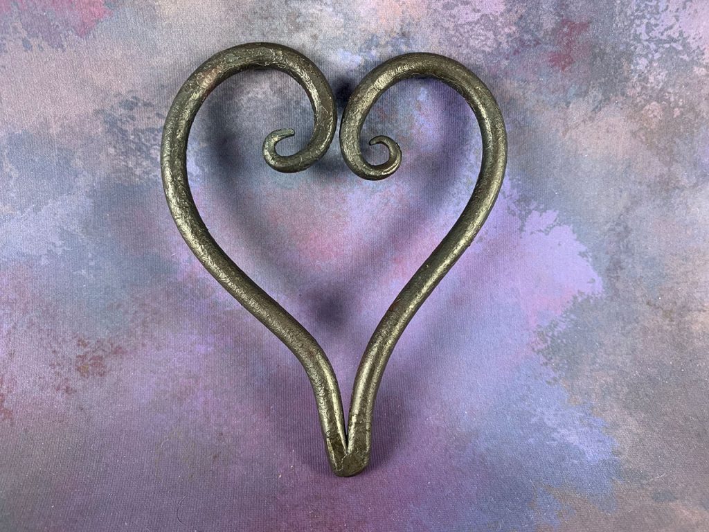 forged decorative heart