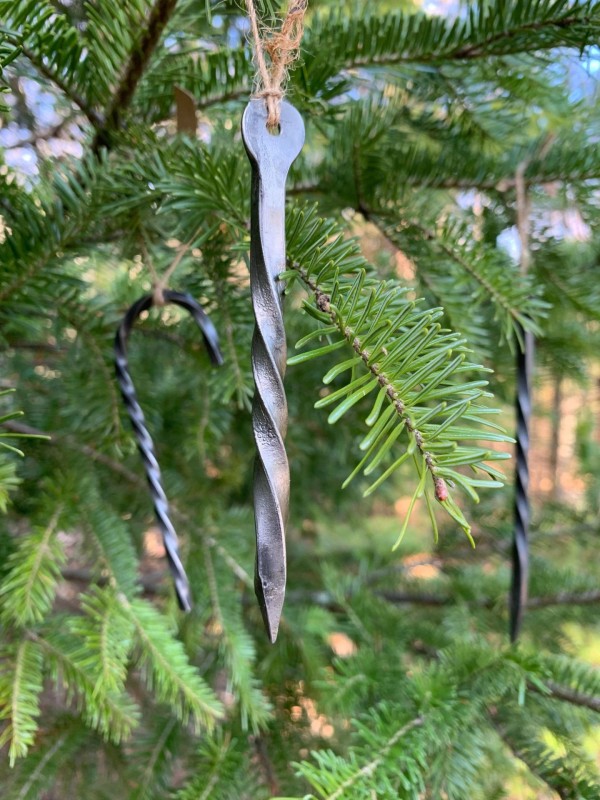 forged icicle ornament