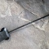 hand-forged ash shovel for wood stoves and fireplaces