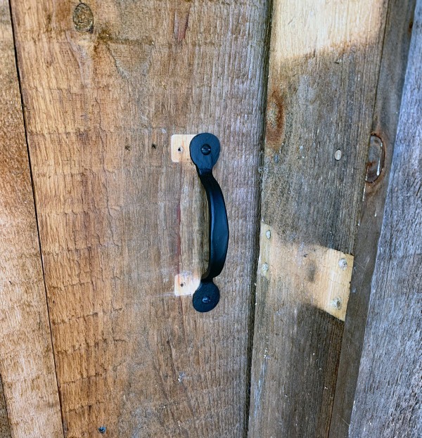 hand-forged colonial barn handle