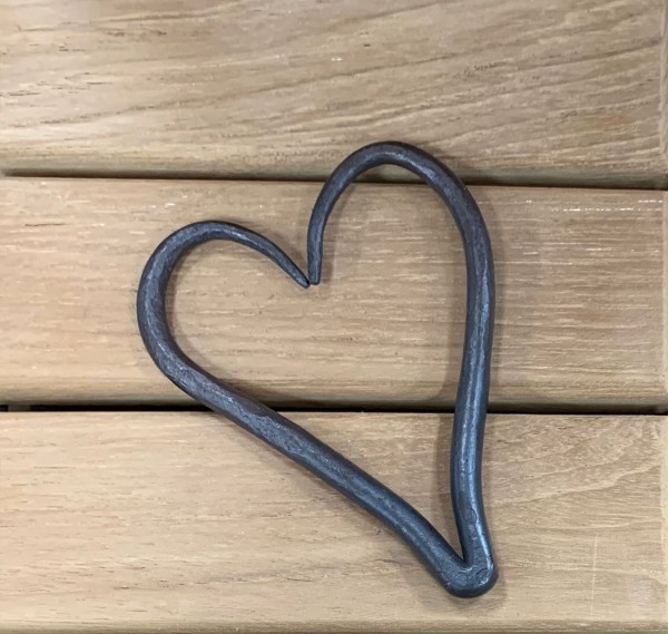 hand-forged decorative heart