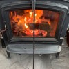 Hand-forged stair twist fire poker