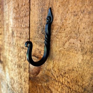 metal hook with a twist