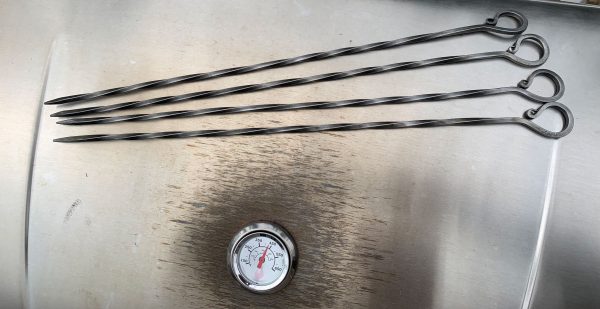 forged metal grill skewers