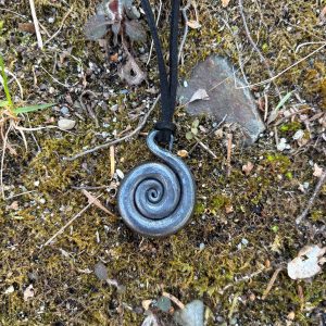 metal spiral pendant