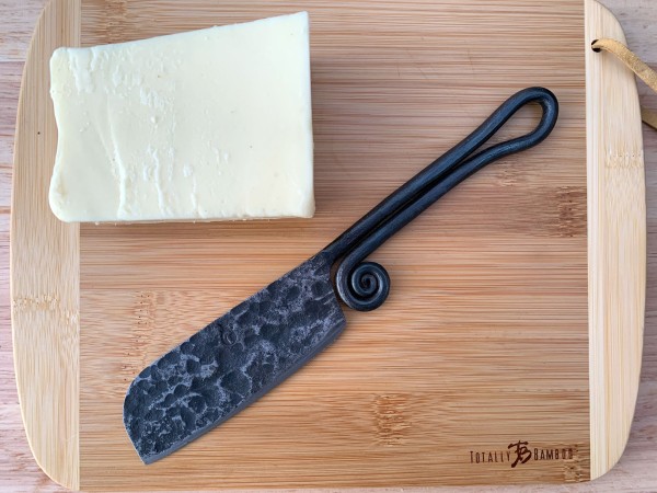 hand-forged cheese knife