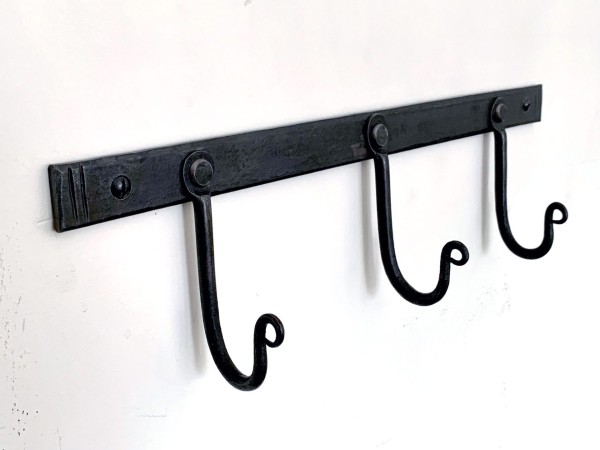 hand-forged small hook rack