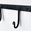 hand-forged coat hook rack