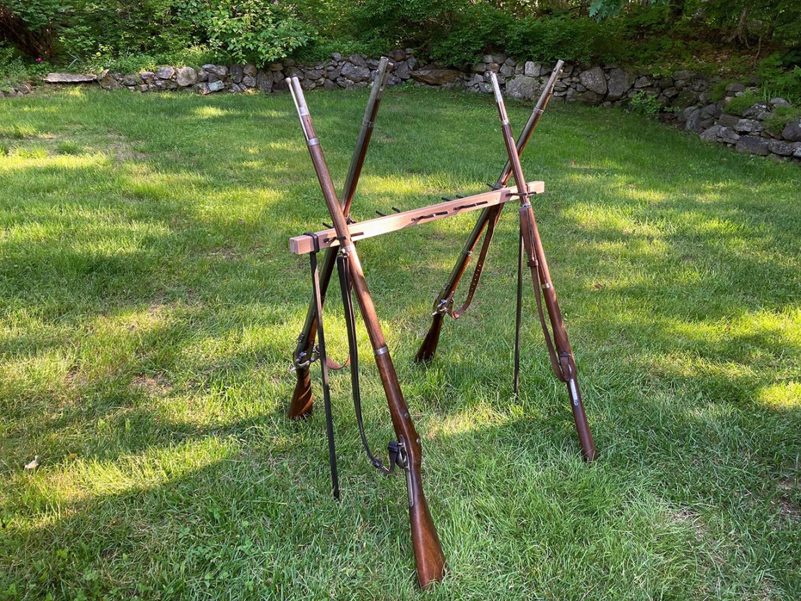 hand forged gun rack