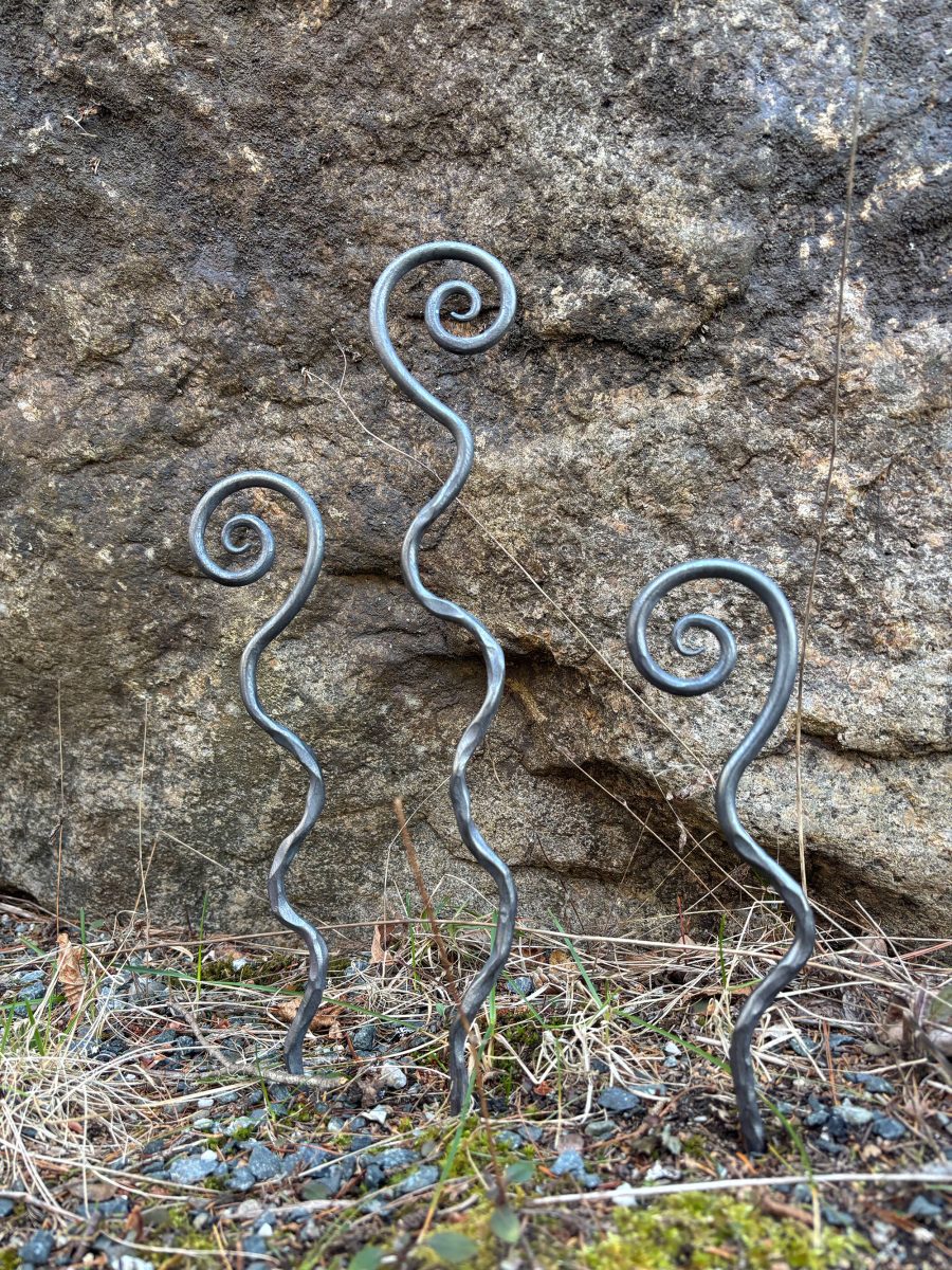 metal spiral garden art