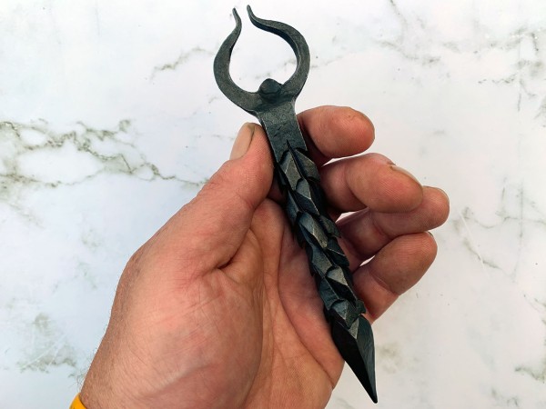 hand-forged dragon bottle opener