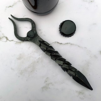 unique hand-forged dragonscale bottle opener