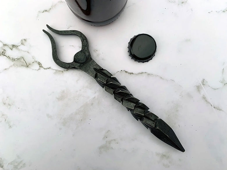 Unique dragon scale bottle opener