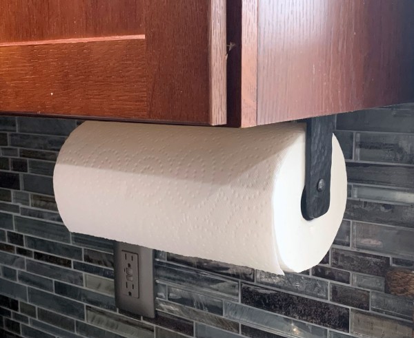 forged paper towel holder