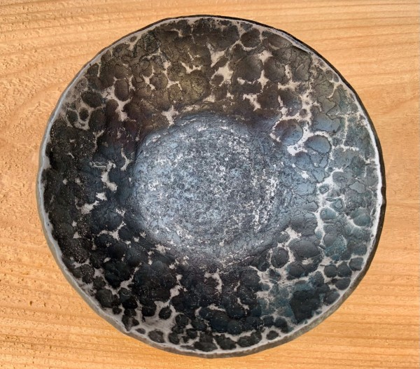 hammered metal charcuterie bowl