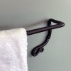 rustic wall mounted towel bar