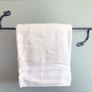 hand-forged wall mounted towel bar