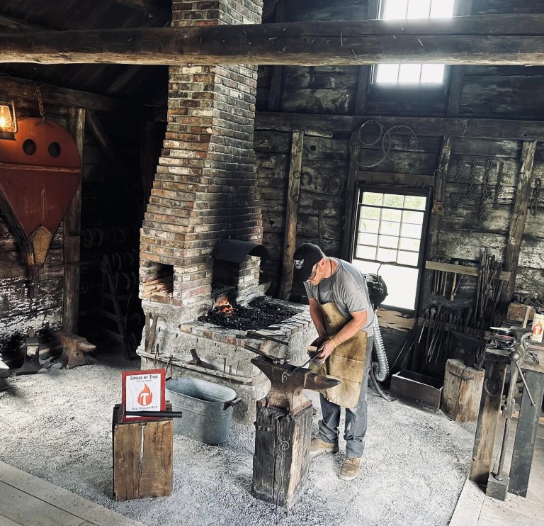 Me at Watkins Blacksmith shop