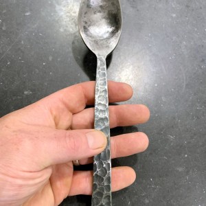 rustic serving spoon