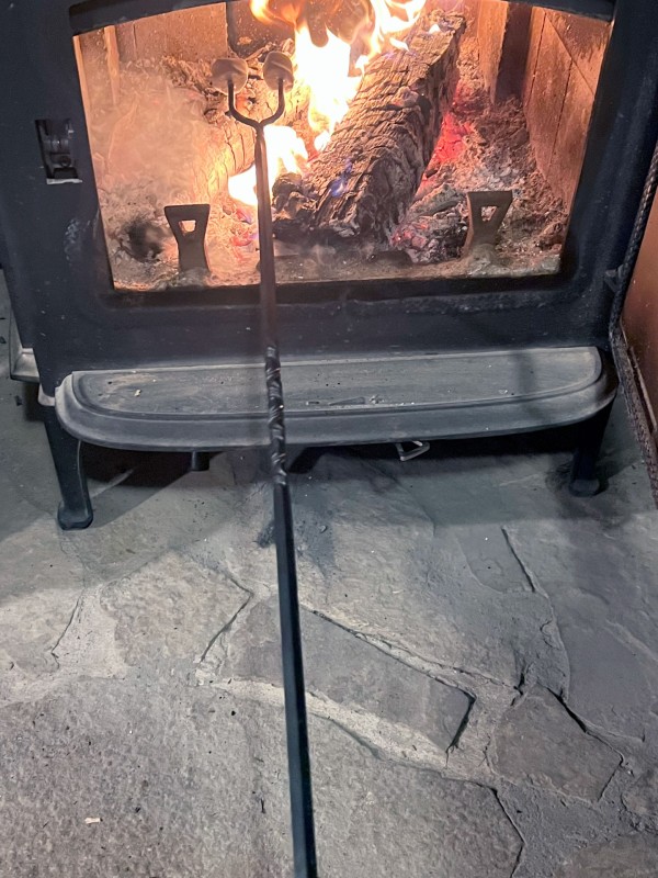 long metal roasting stick