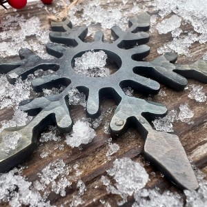 solid steel snowflake