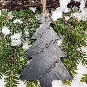 hand-forged Christmas tree ornament