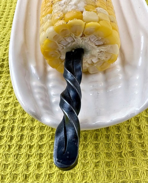 forged corn cob holders