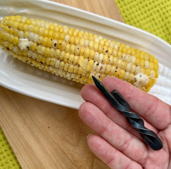rustic corn cob holders