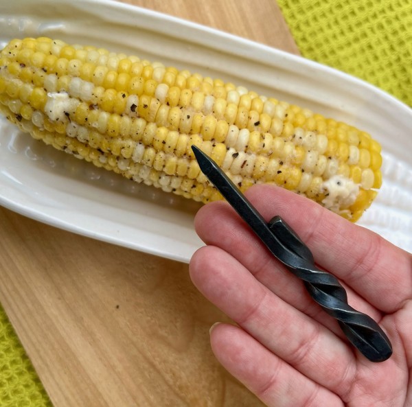 rustic corn cob holders