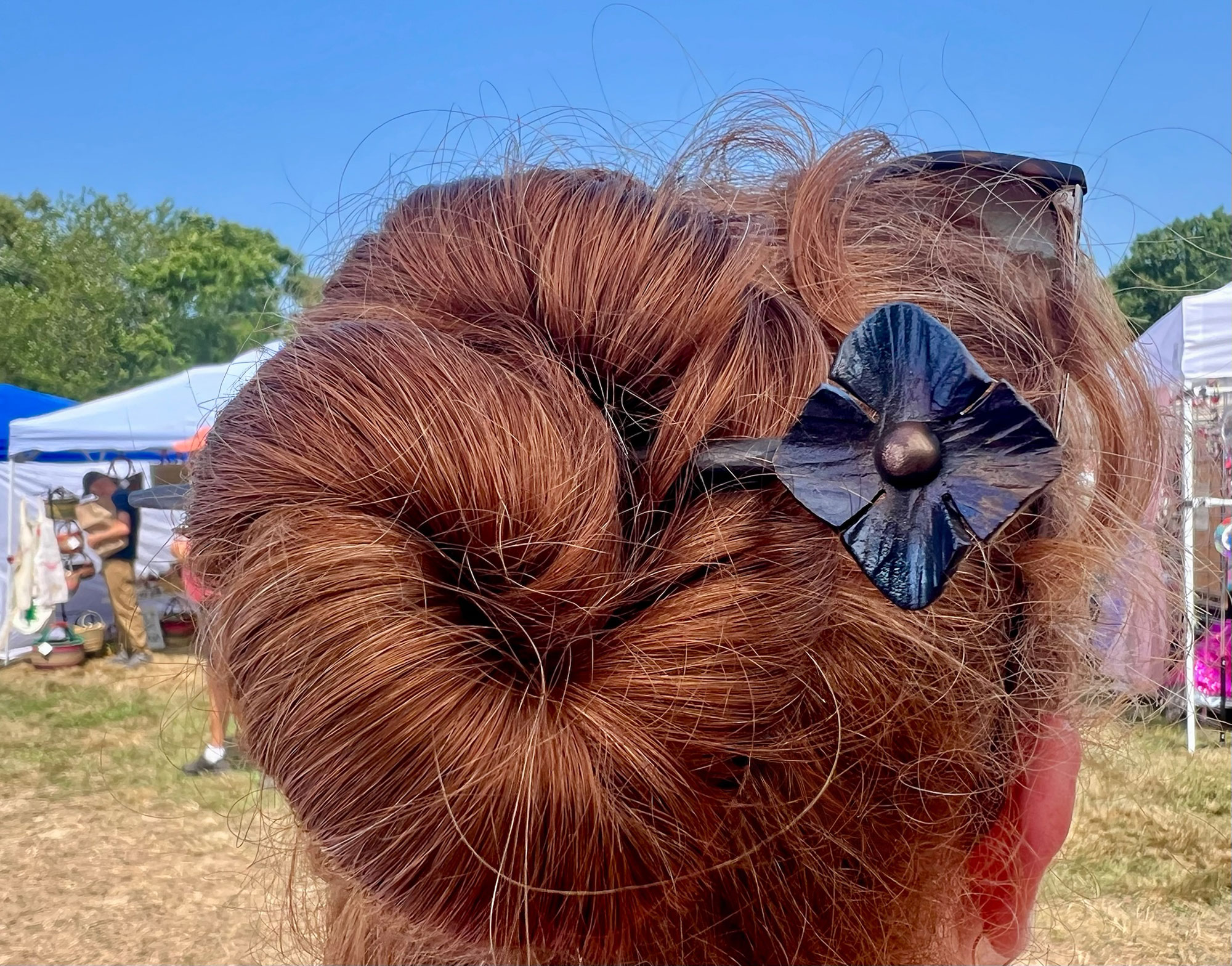 elegant flower hair stick