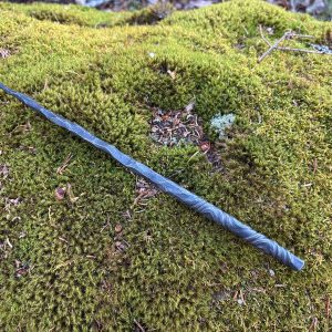 forged metal magic wand