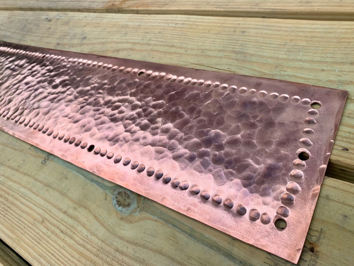 door kick plate made of copper