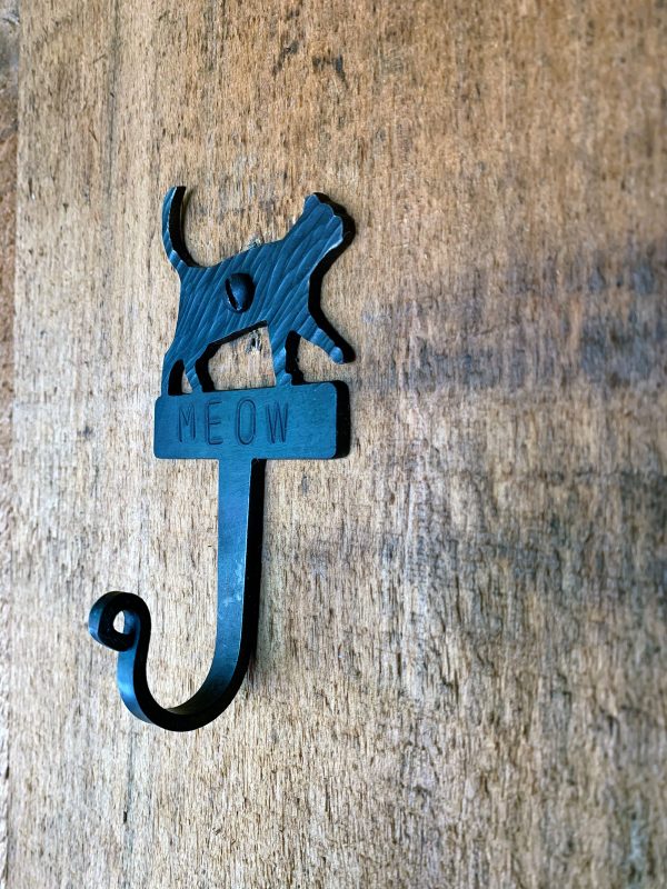personalized metal cat hook