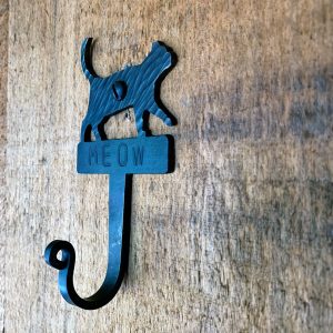 personalized metal cat hook