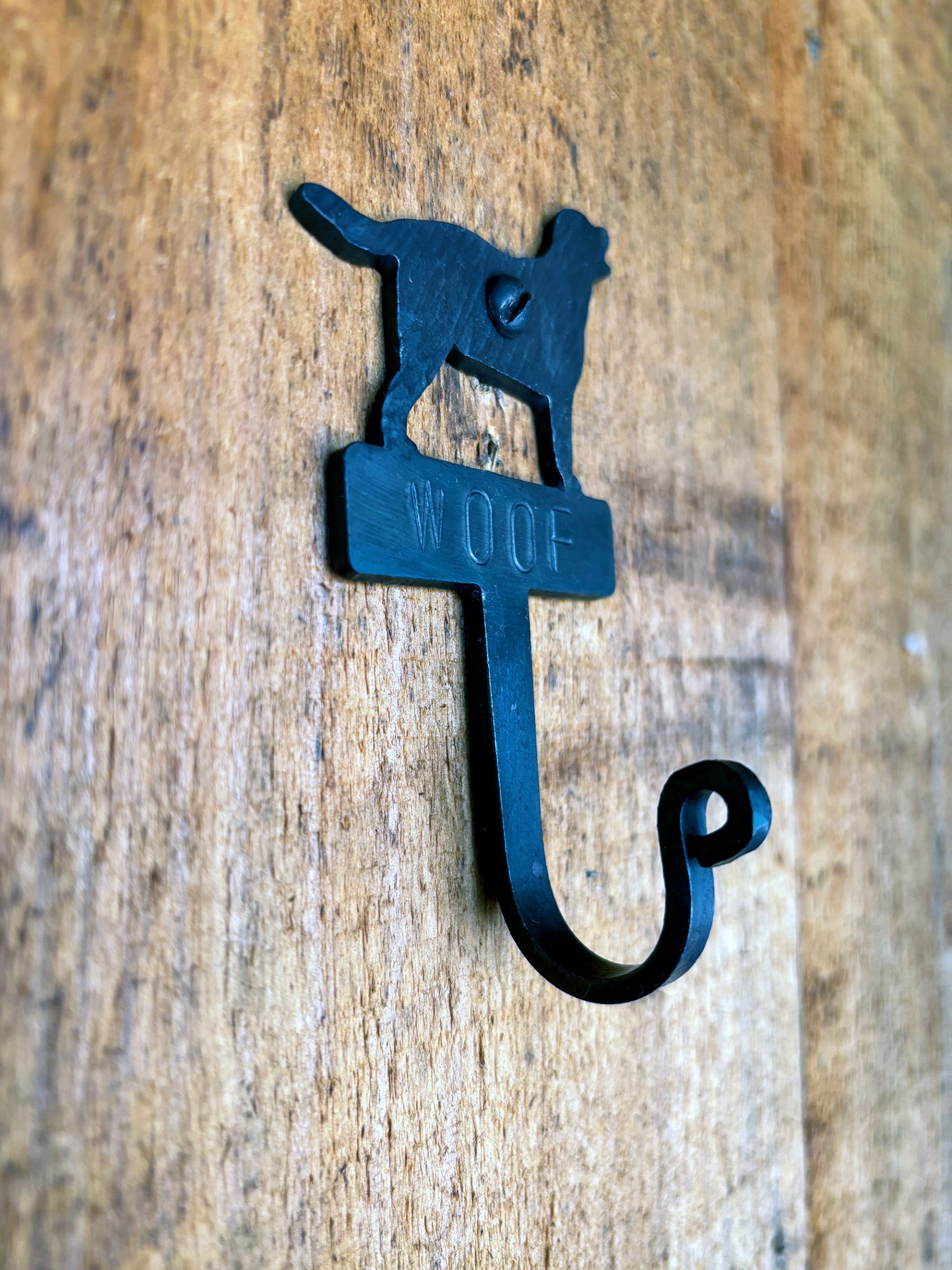 hand-forged dog hook