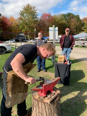Forged by Thor at Thompson's Orchard in New Gloucester, Maine