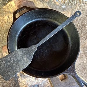 hand-forged rustic spatula